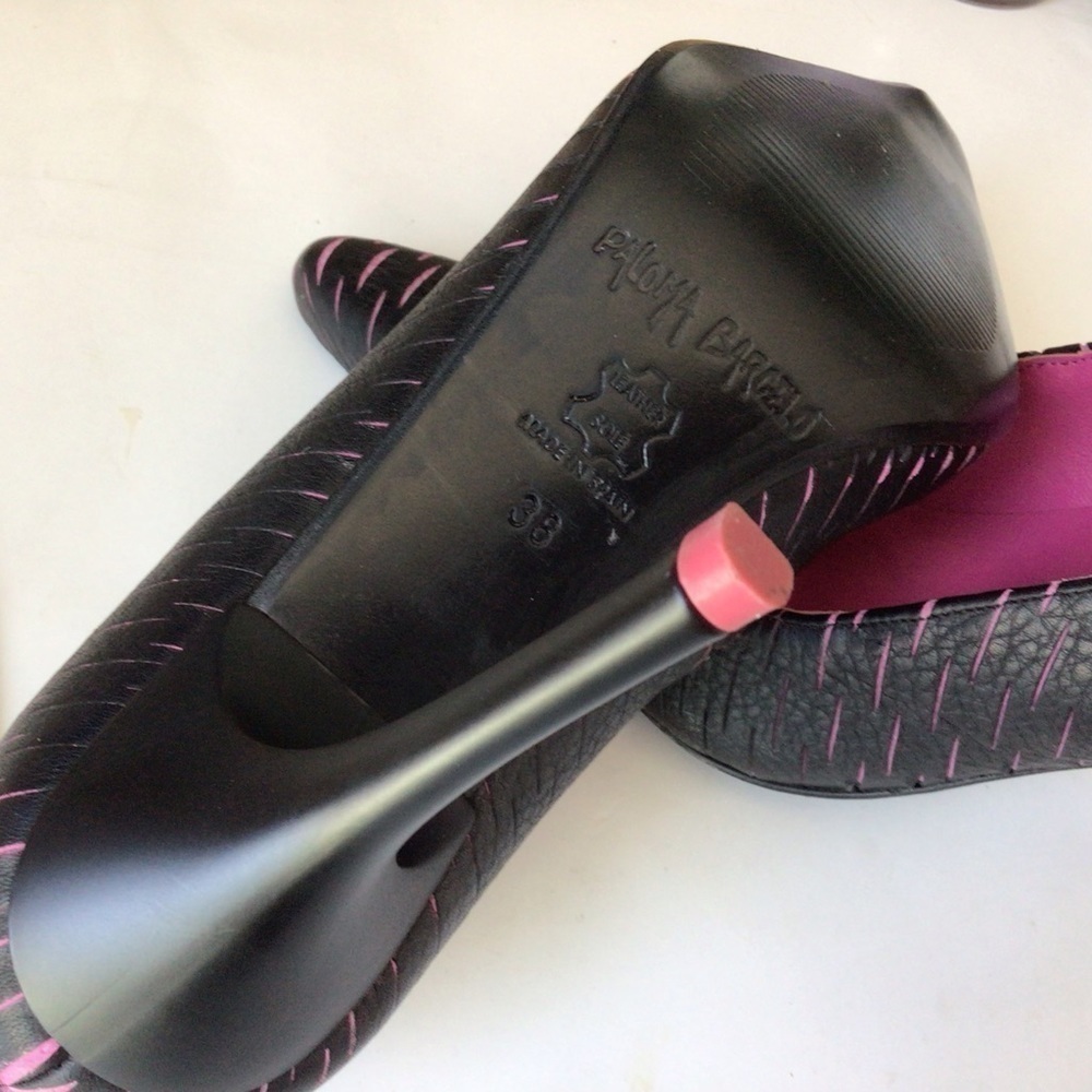 Paloma Barcelo Black Pink Heels - Picture 4 of 10